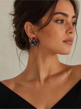 Pinwheel earrings